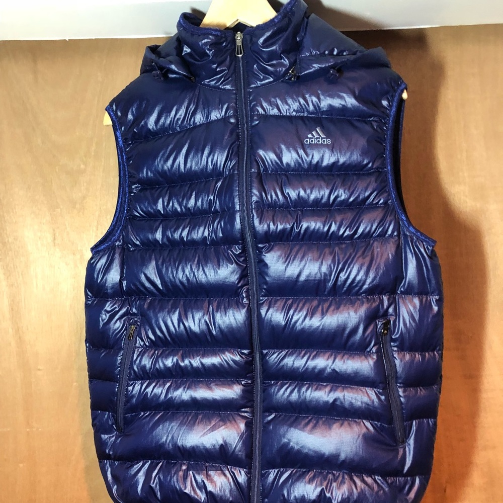 Blue Adidas down vest
